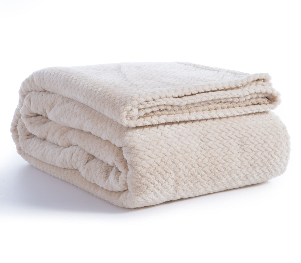 Κουβέρτα Fleece Εκρού Worth Υπέρδιπλη 220Χ240 Nef-Nef Homeware