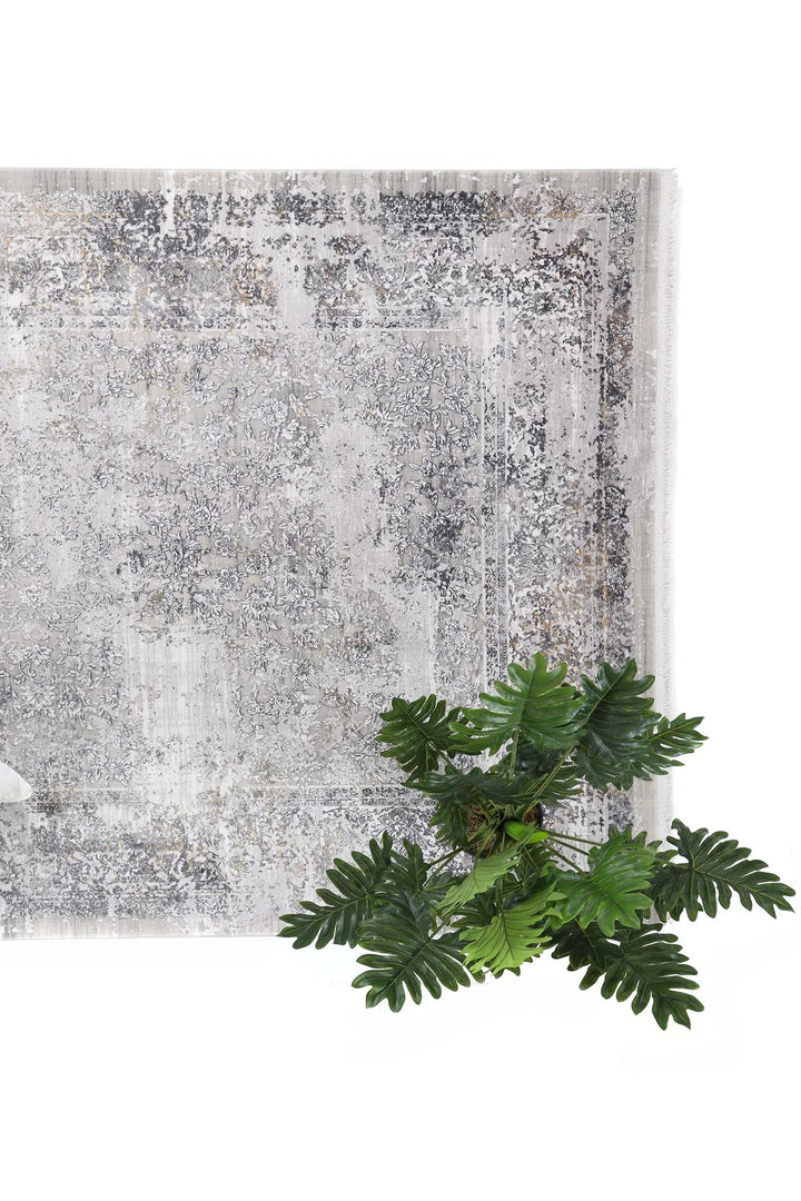 Μοντέρνο Χαλί Ανθρακί Bamboo Silk Royal Carpet 160X230 (5987A)