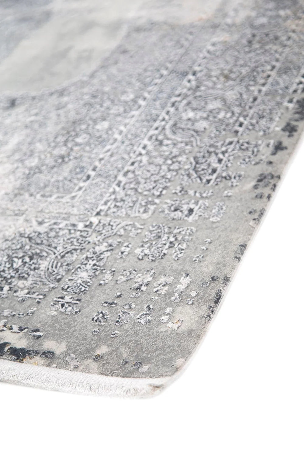 Μοντέρνο Χαλί Ανθρακί Bamboo Silk Royal Carpet 0.80X1.50 (5988C)