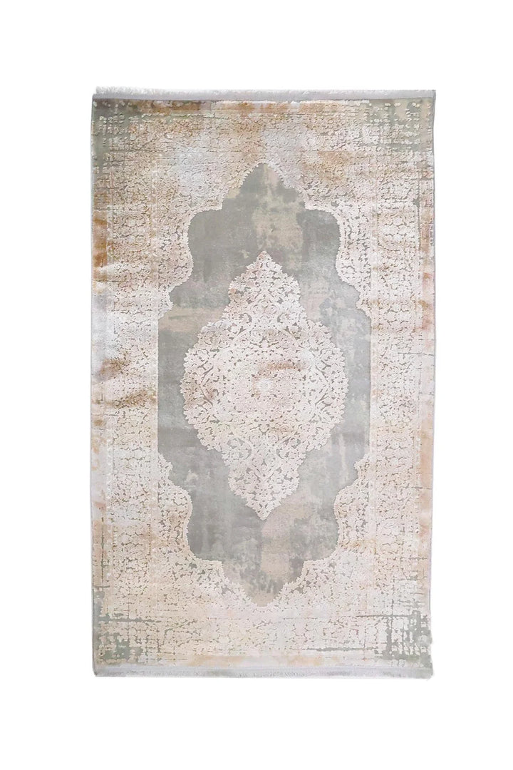 Μοντέρνο Χαλί Γκρι-Μπεζ Bamboo Silk Royal Carpet 0.80X1.50 (5988D)