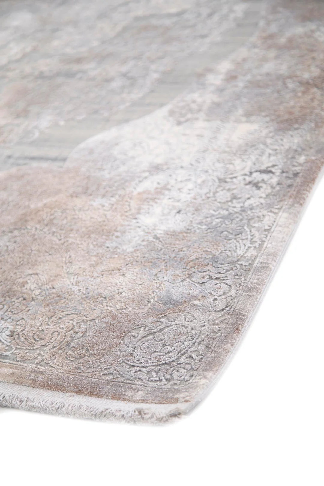 Μοντέρνο Χαλί Γκρι-Μπεζ Bamboo Silk Royal Carpet 0.80X1.50 (6864A)
