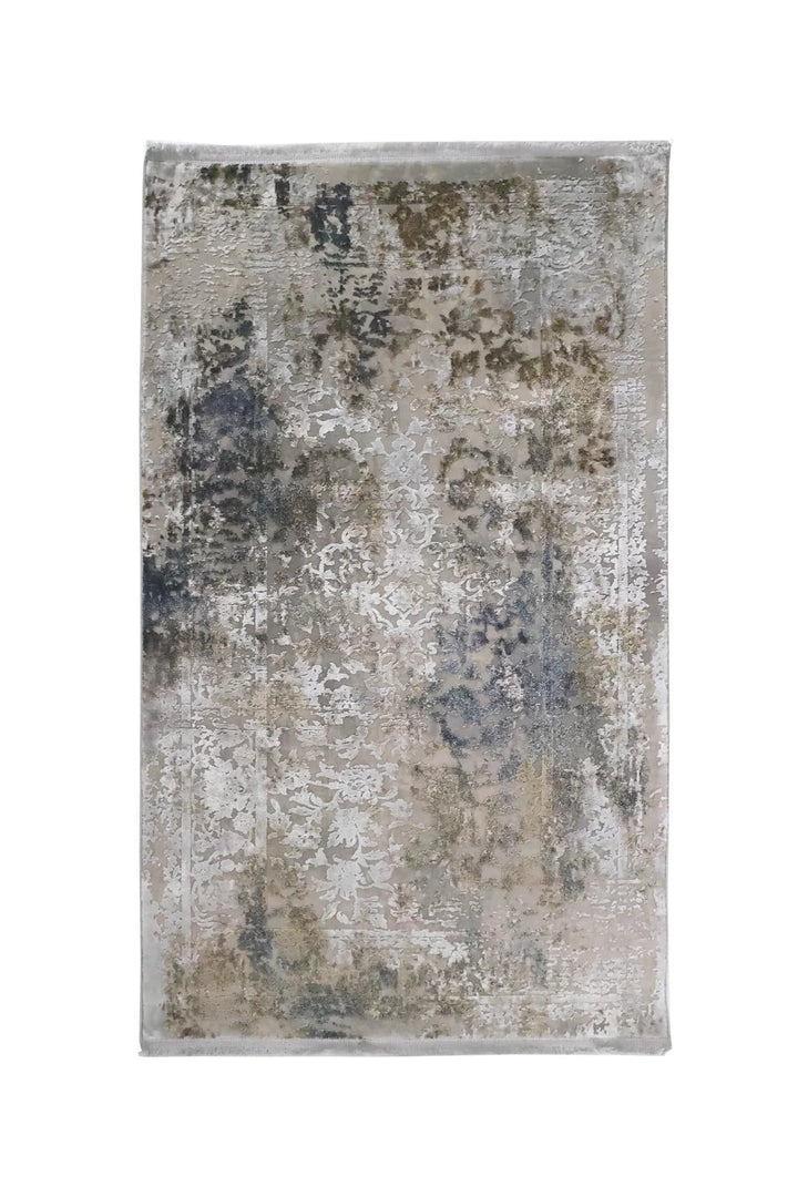 Μοντέρνο Χαλί Ανθρακί Bamboo Silk Royal Carpet 0.80X1.50 (8097A1)
