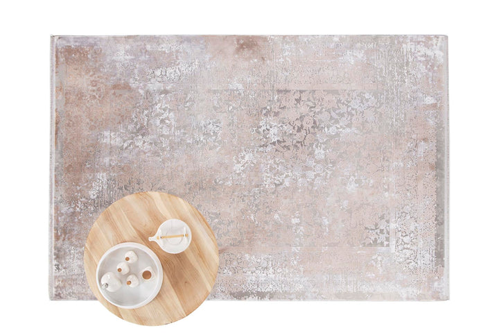 Μοντέρνο Χαλί Γκρι-Μπεζ Bamboo Silk Royal Carpet 0.80X1.50 (8097A)