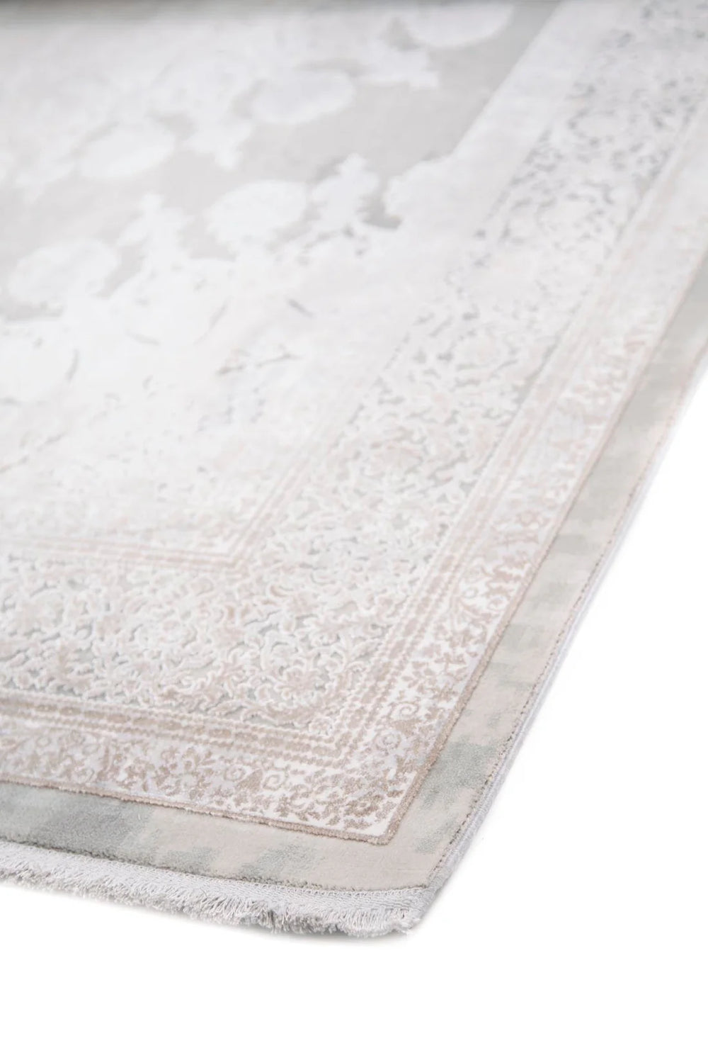Μοντέρνο Χαλί Γκρι-Μπεζ Bamboo Silk Royal Carpet 0.80X1.50 (8098A1)