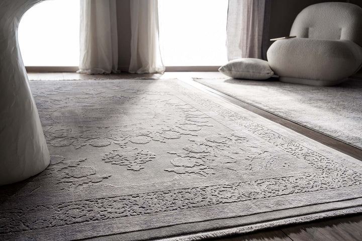 Μοντέρνο Χαλί Γκρι-Μπεζ Bamboo Silk Royal Carpet 0.80X1.50 (8098A1)
