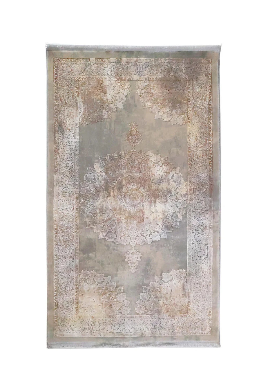 Μοντέρνο Χαλί Γκρι-Μπεζ Bamboo Silk Royal Carpet 0.80X1.50 (8098A1)