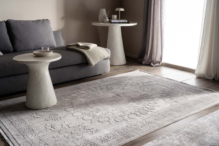 Μοντέρνο Χαλί Γκρι-Μπεζ Bamboo Silk Royal Carpet 0.80X1.50 (8098A1)