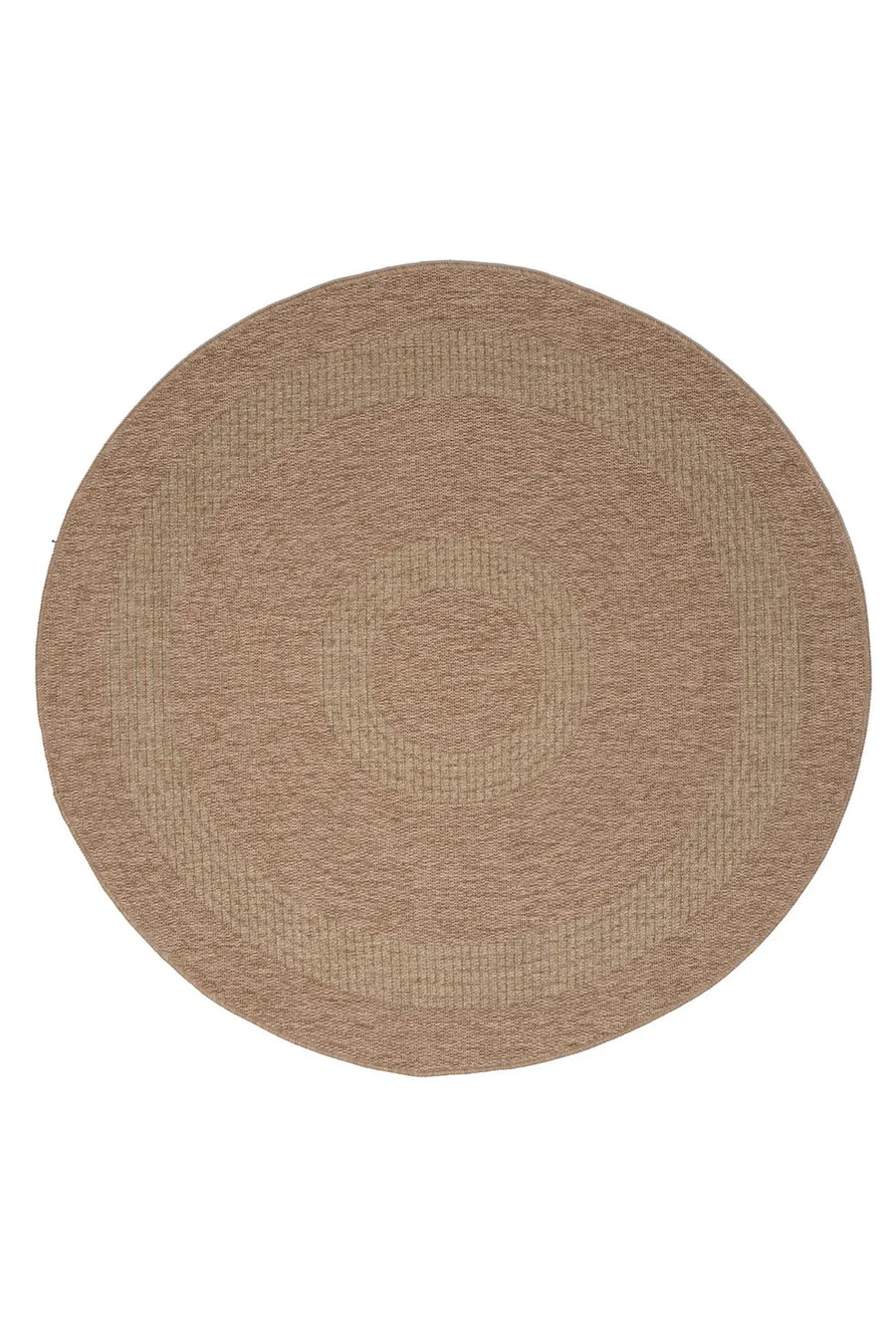 Ψάθινο Χαλί Στρογγυλό Μπεζ-Πράσινο Avanos Royal Carpet 2.40X2.40