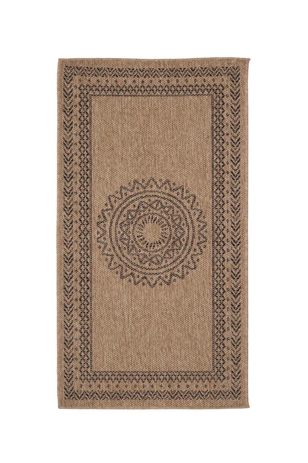 Ψάθινο Χαλί Μπεζ-Μαύρο Avanos Royal Carpet 0.80X1.50