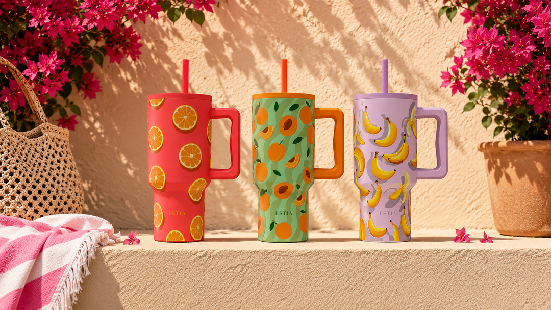 Straw Tumbler - Ποτήρια Θερμός με Καλαμάκι