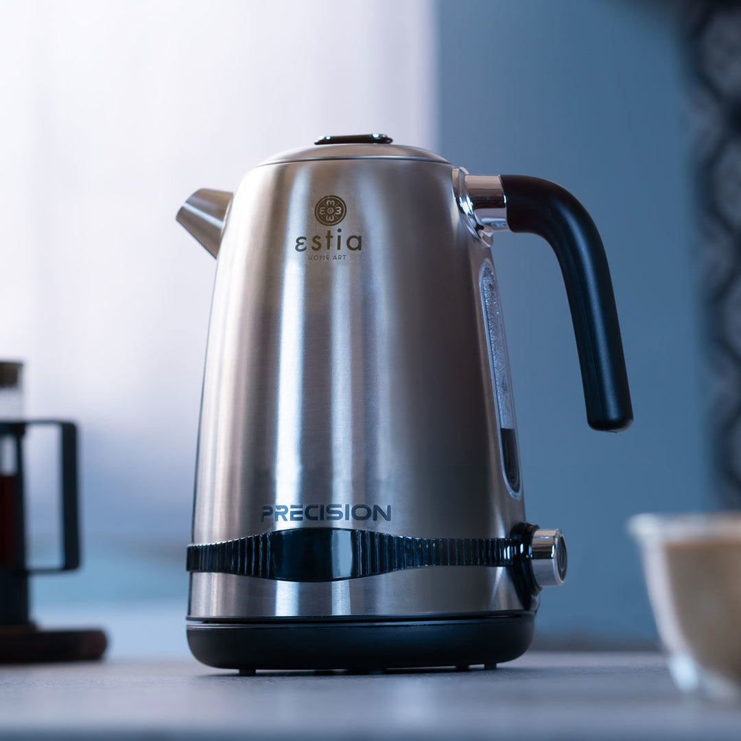 Βραστήρας 1.7lt Estia Precision Ανοξείδωτος με Θερμοστάτη Ρύθμισης Θερμοκρασίας 2200W