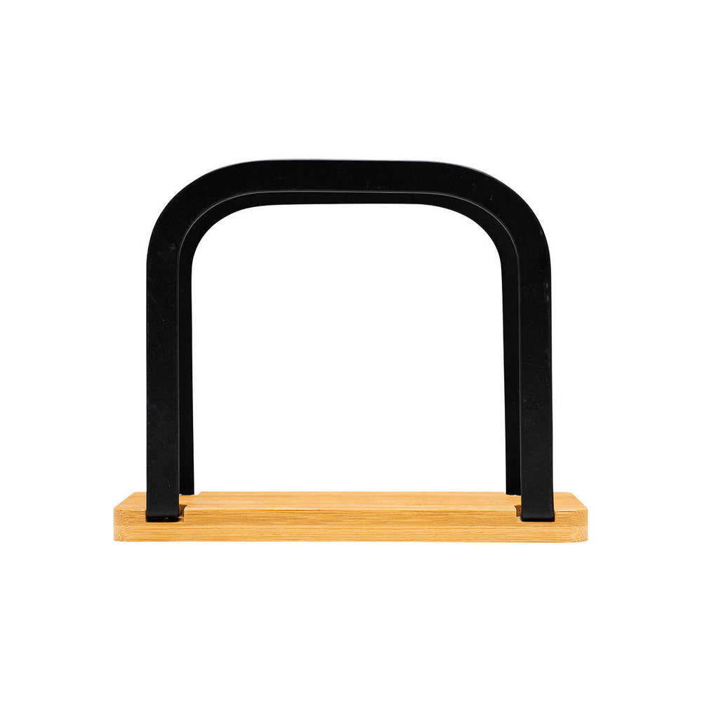 Χαρτοπετσετοθήκη Όρθια Μεταλλική Μαύρη Bamboo Essentials Estia