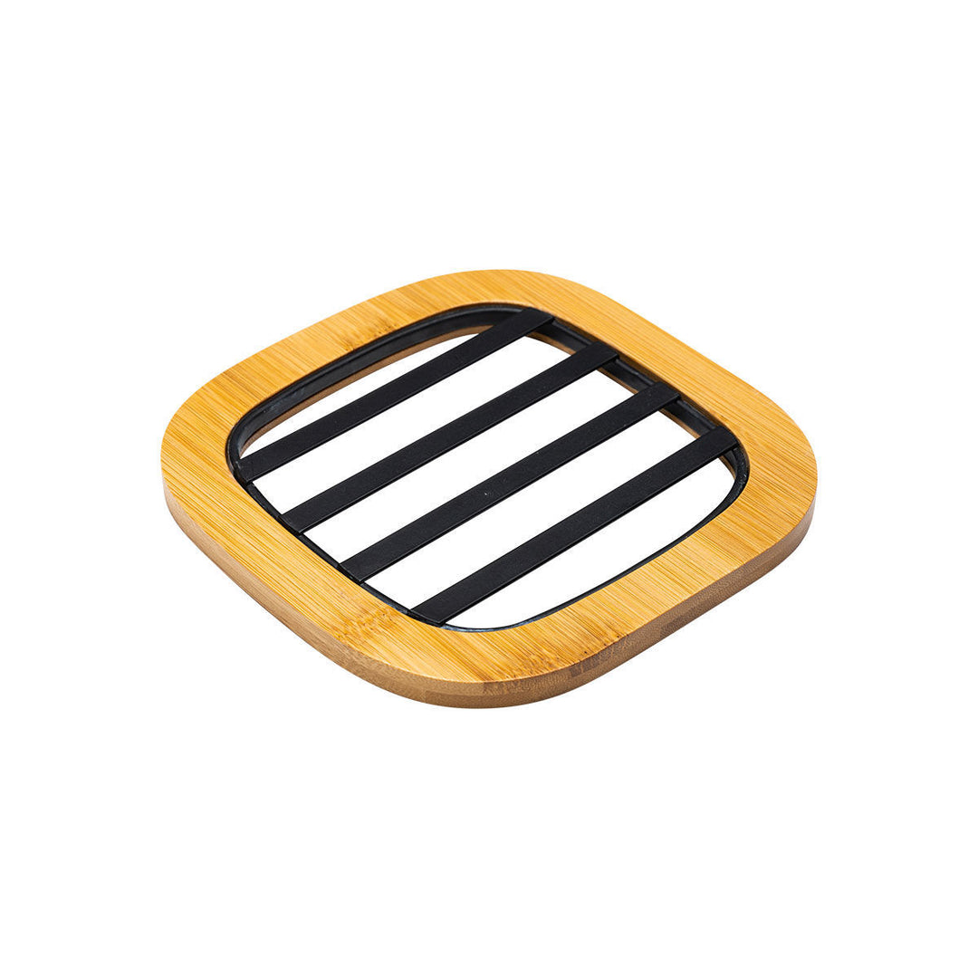 Βάση Μαγειρικού Σκεύους Με Μέταλλο Μαύρη Bamboo Essentials Estia