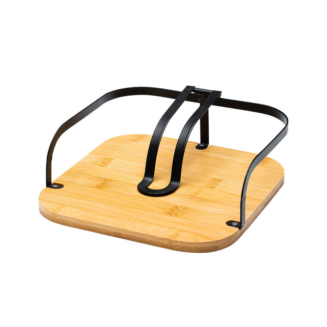 Χαρτοπετσετοθήκη Τετράγωνη Μεταλλική Μαύρη Bamboo Essentials Estia