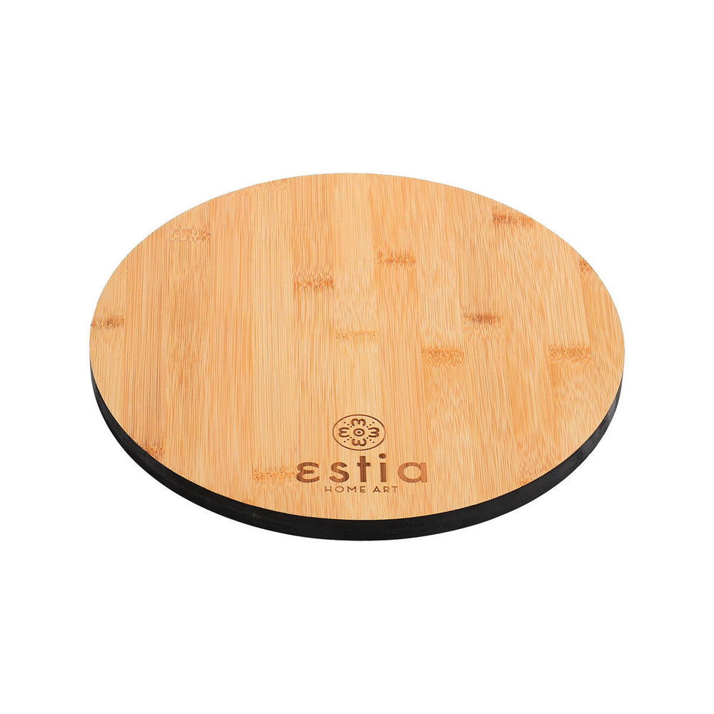 Ξύλο Κοπής Στρογγυλό Bamboo Essentials Estia 28cm