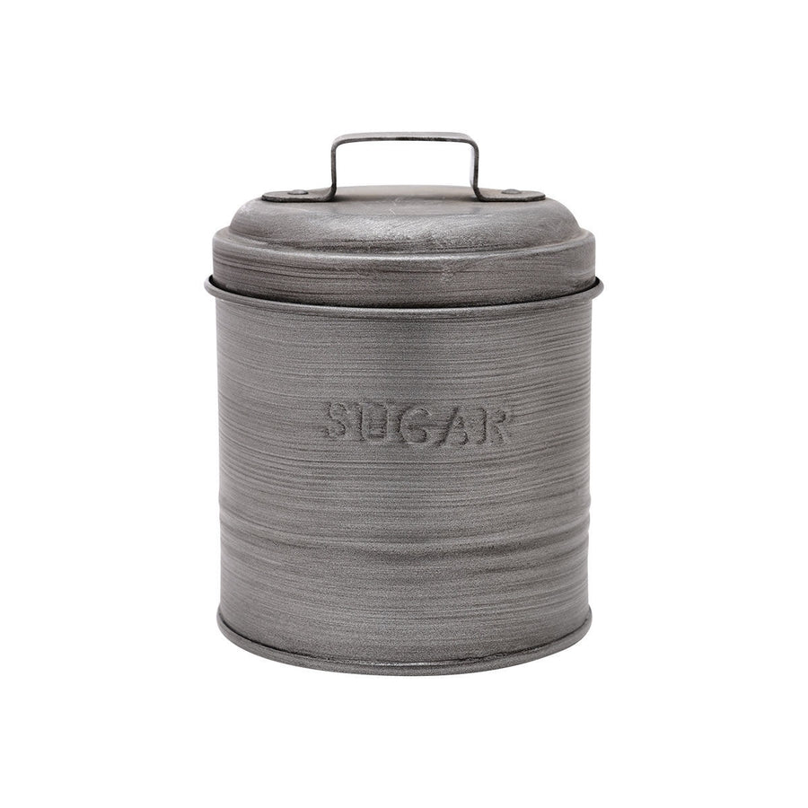 Μεταλλικό Δοχείο Για Ζάχαρη Με Αεροσταγές Καπάκι & Επιγραφή 'Sugar' Estia
