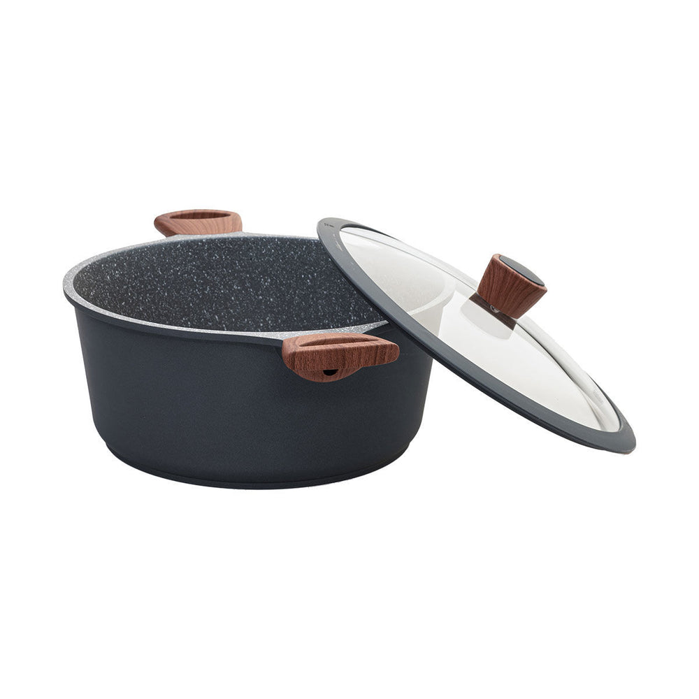 Κατσαρόλα Αντικολλητική Χυτού Αλουμινίου 6.7lt/28cm Stone Estia