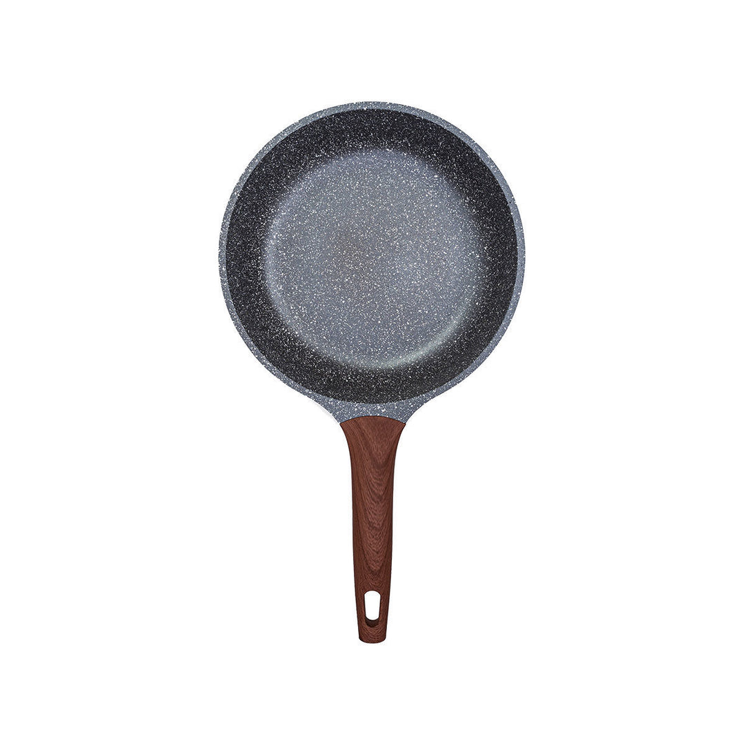 Τηγάνι Αντιολισθητικό Αλουμινίου Με Τριπλή Αντικολλητική Επιφάνεια & Εργονομική Λαβή Ανθρακί Estia 24cm