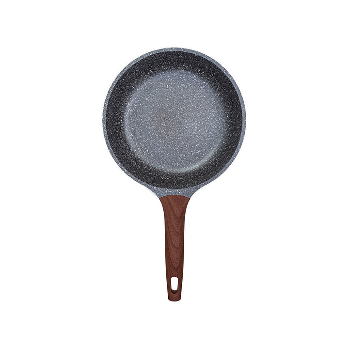 Τηγάνι Αντιολισθητικό Αλουμινίου Με Τριπλή Αντικολλητική Επιφάνεια & Εργονομική Λαβή Ανθρακί Estia 24cm