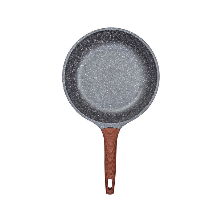 Τηγάνι Αντιολισθητικό Αλουμινίου Με Τριπλή Αντικολλητική Επιφάνεια & Εργονομική Λαβή Ανθρακί Estia 26cm