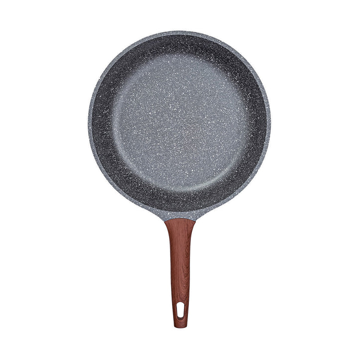 Τηγάνι Αντιολισθητικό Αλουμινίου Με Τριπλή Αντικολλητική Επιφάνεια & Εργονομική Λαβή Ανθρακί Estia 30cm