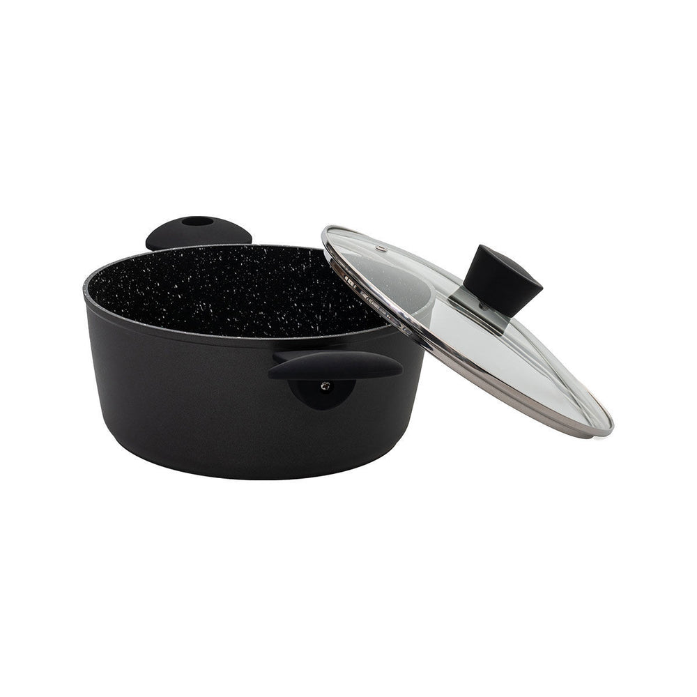 Κατσαρόλα Αντικολλητική Πρεσσαριστού Αλουμινίου 4.3lt/24cm Magma Estia