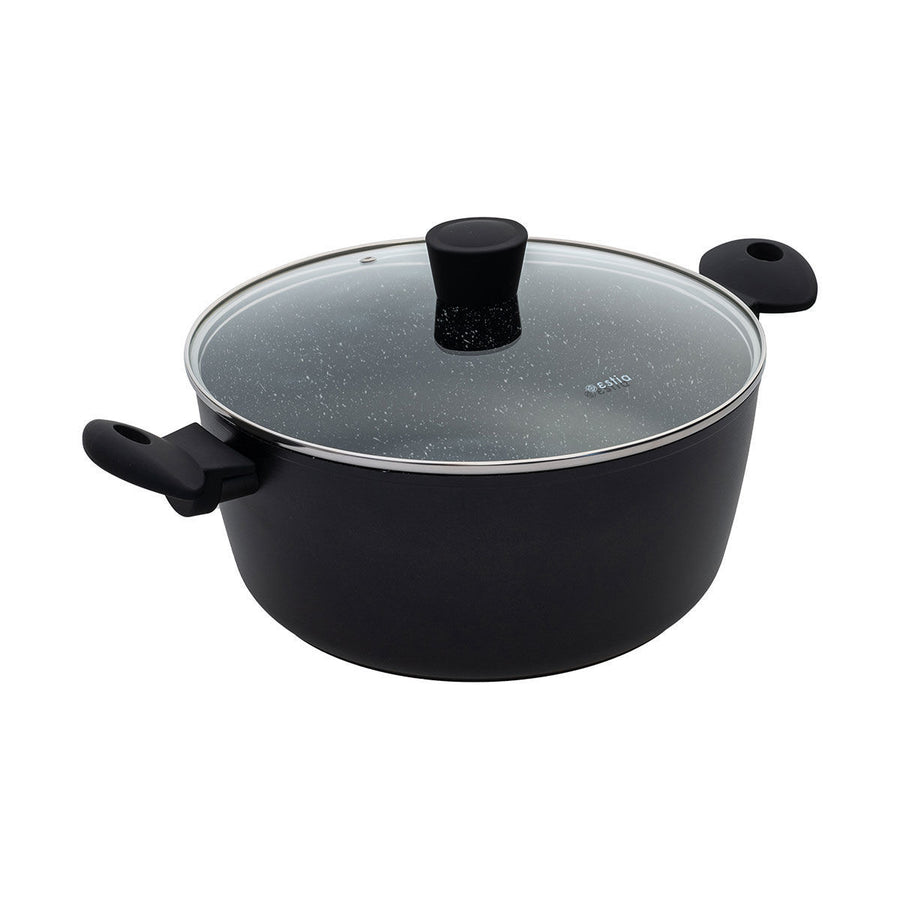 Κατσαρόλα Αντικολλητική Πρεσσαριστού Αλουμινίου 6.8lt/28cm Magma Estia