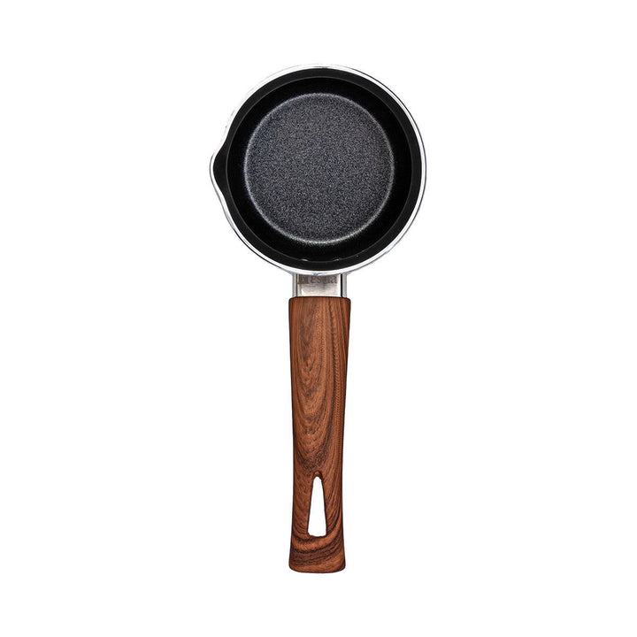 Μπρίκι Αντικολλητικό Αλουμινίου Ανθρακί Με Ξύλινη Αντιθερμική Λαβή Estia 600ml