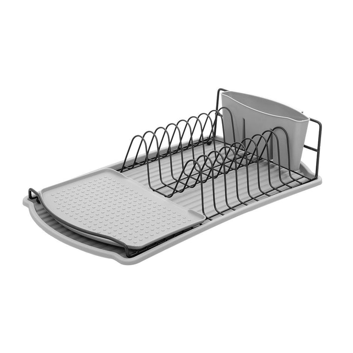 Πιατοθήκη Μεταλλική Γκρι Με Τριπλή Θήκη Για Μαχαιροπίρουνα Estia 47,4Χ26,5Χ10,9cm