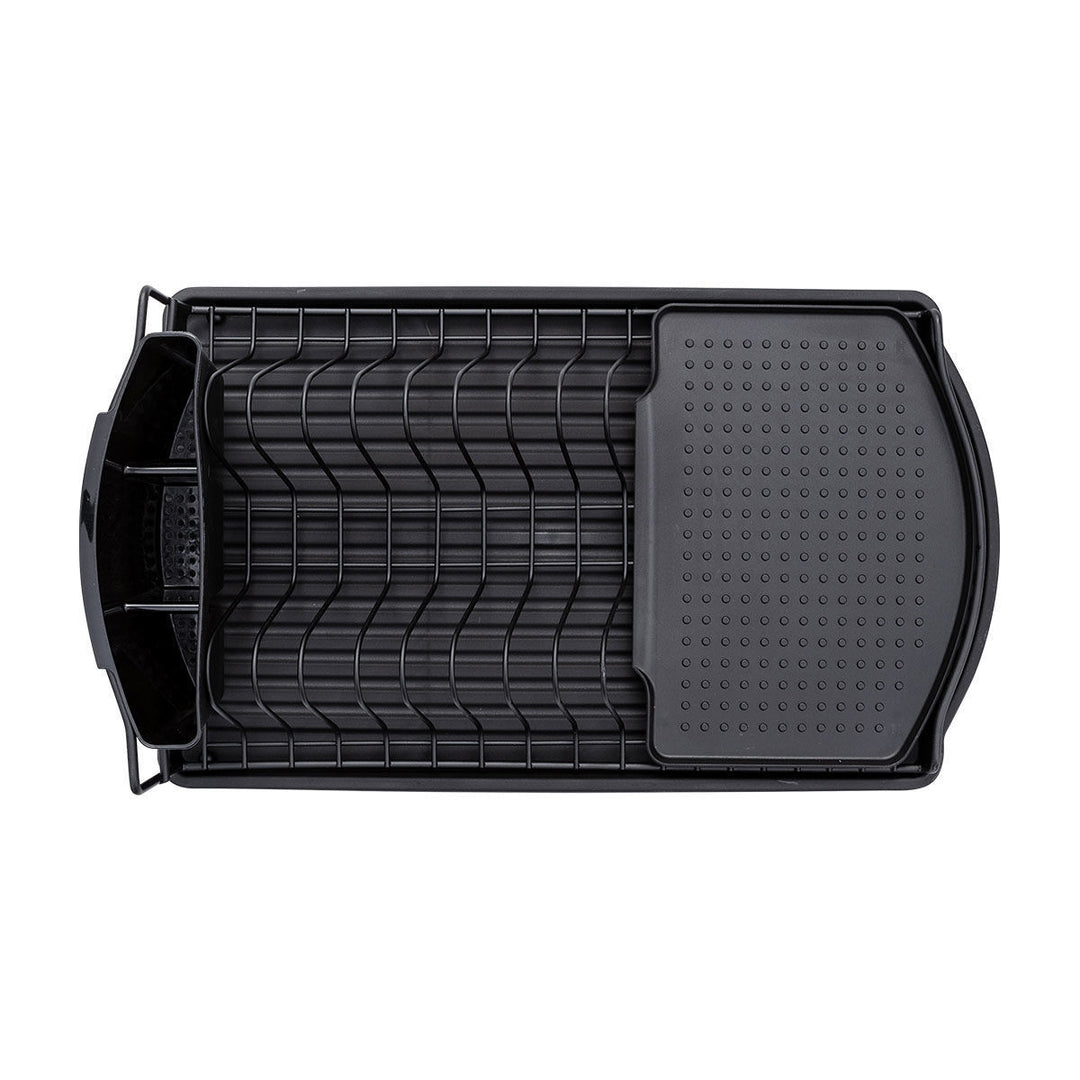 Πιατοθήκη Μεταλλική Μαύρη Με Τριπλή Θήκη Για Μαχαιροπίρουνα Estia 47,4Χ26,5Χ10,9cm