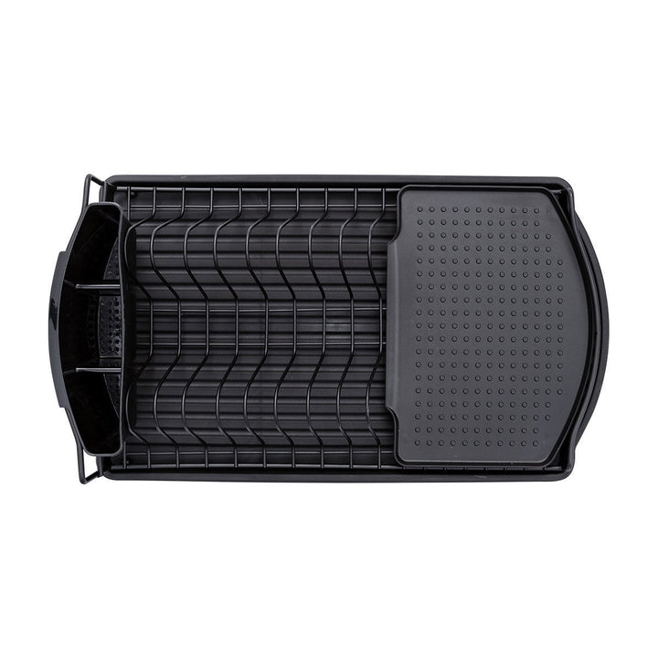 Πιατοθήκη Μεταλλική Μαύρη Με Τριπλή Θήκη Για Μαχαιροπίρουνα Estia 47,4Χ26,5Χ10,9cm