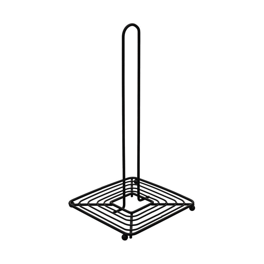 Βάση Για Ρολό Κουζίνας Metal Black Μεταλλική 30X155cm Μαύρη Estia