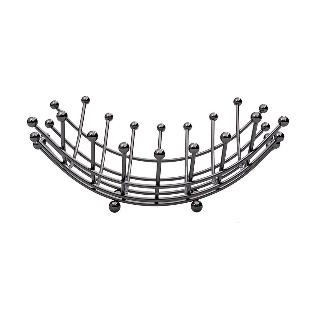 Φρουτιέρα Μεταλλική Μαύρη Nickel Elegant Estia