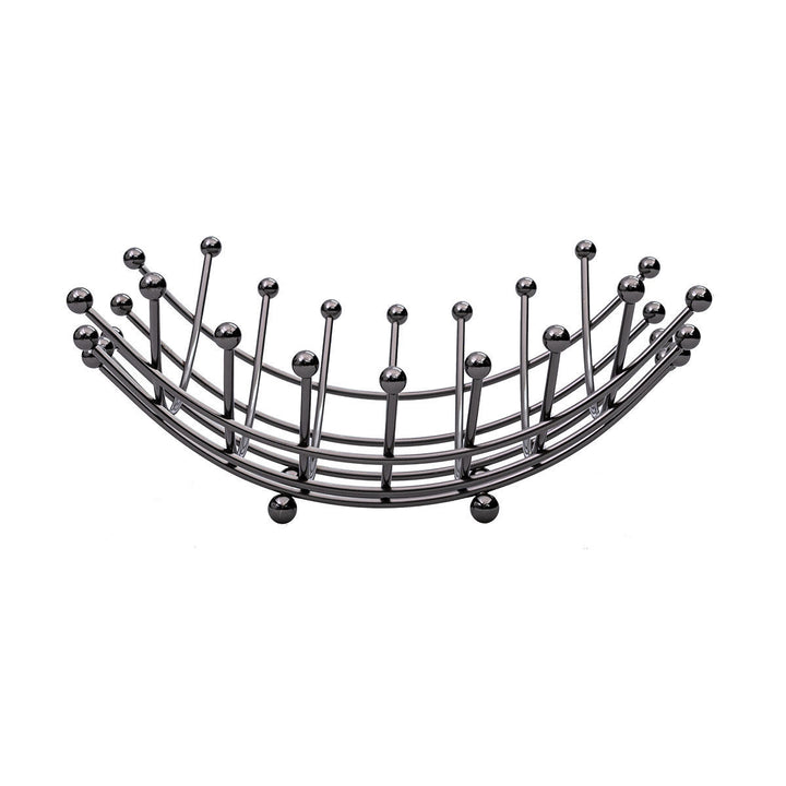 Φρουτιέρα Μεταλλική Μαύρη Nickel Elegant Estia