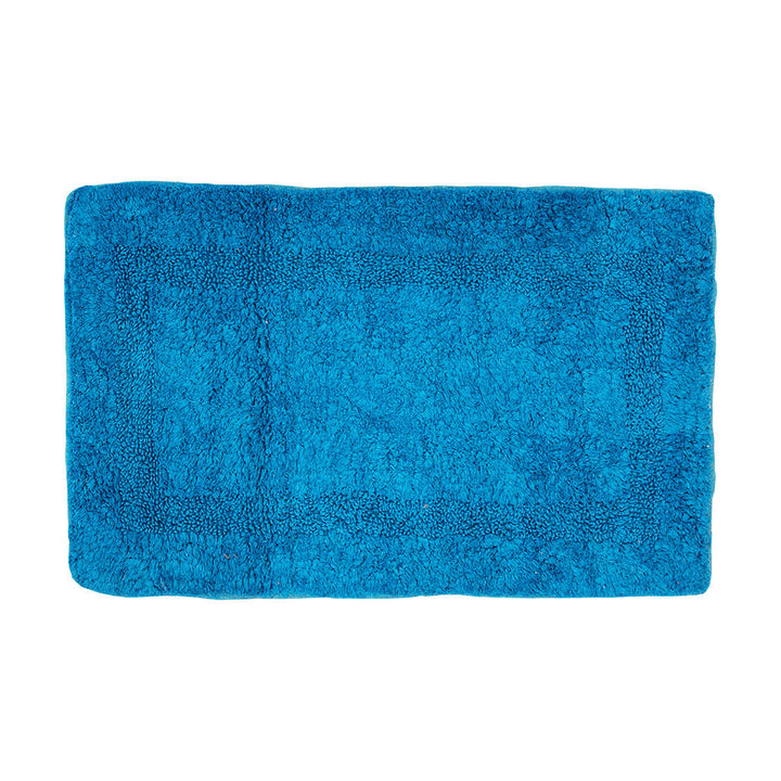 Πατάκι Μπάνιου Βαμβακερό Μπλε 80x50cm Deco Estia