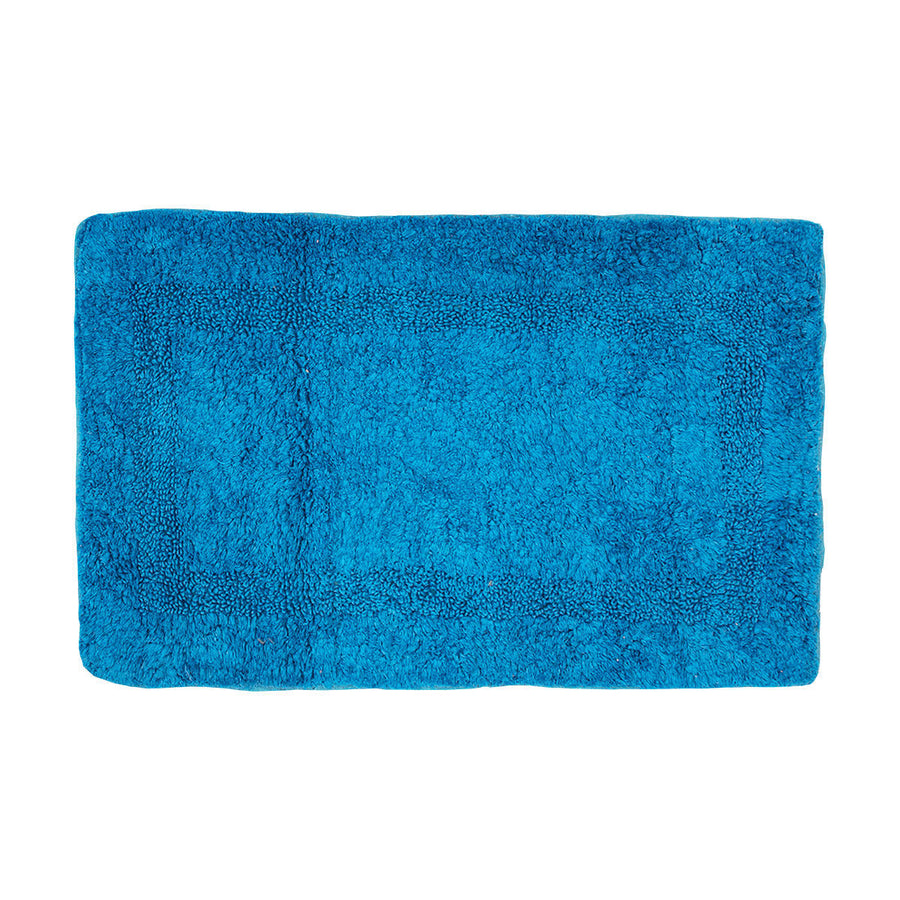 Πατάκι Μπάνιου Βαμβακερό Μπλε 80x50cm Deco Estia