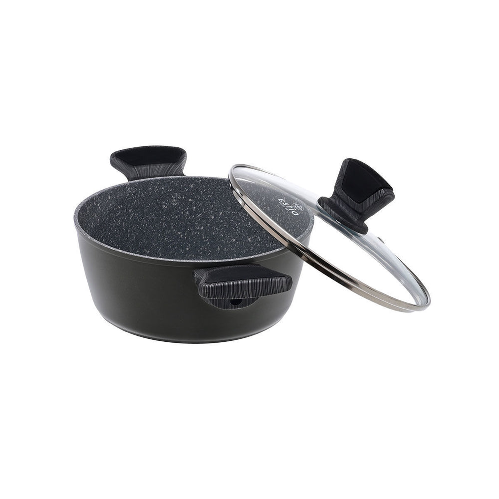 Κατσαρόλα Αντικολλητική Πρεσσαριστού Αλουμινίου 20cm Cuisson Estia