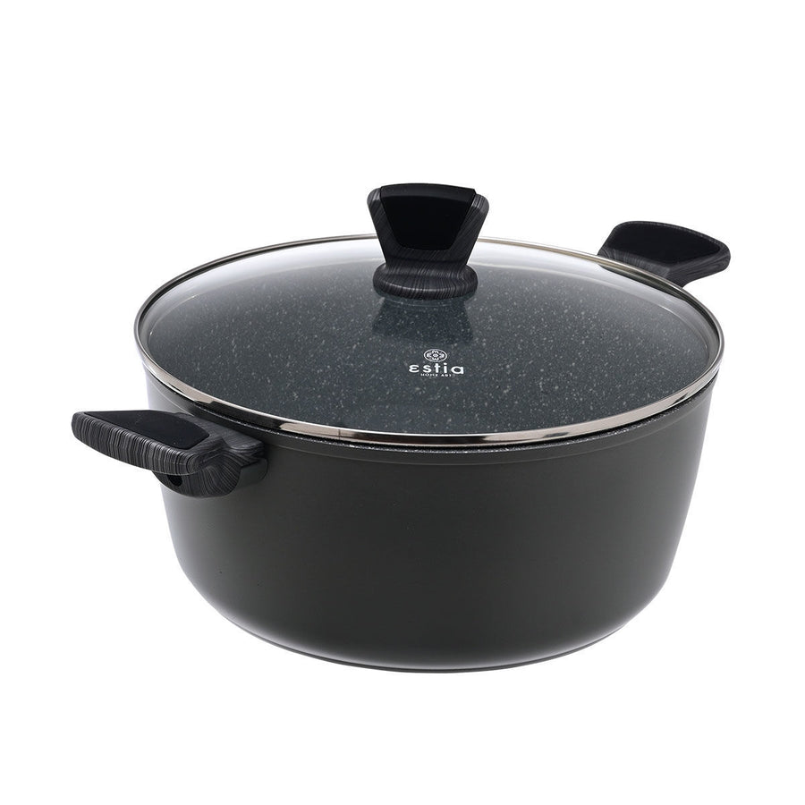 Κατσαρόλα Αντικολλητική Πρεσσαριστού Αλουμινίου 28cm Cuisson Estia