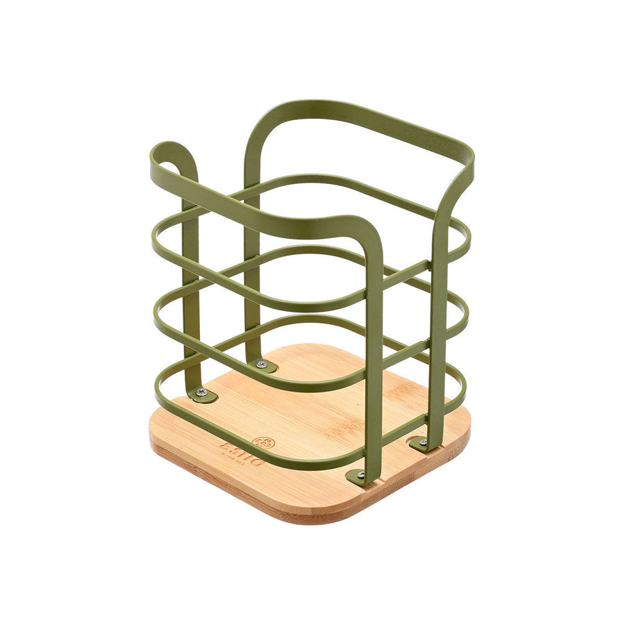 Θήκη Για Κουτάλες Μεταλλική Λαδί Bamboo Essentials Estia