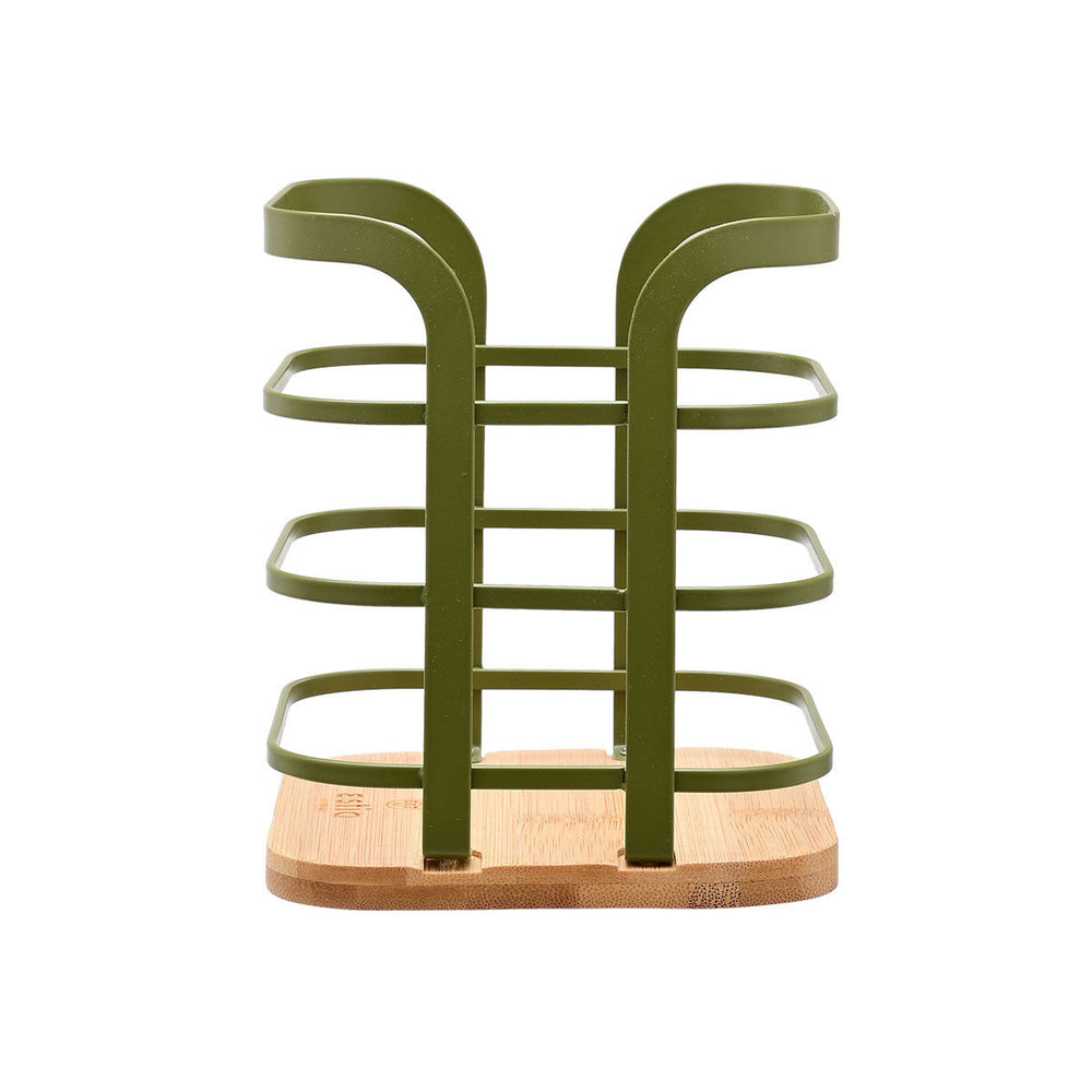 Θήκη Για Κουτάλες Μεταλλική Λαδί Bamboo Essentials Estia