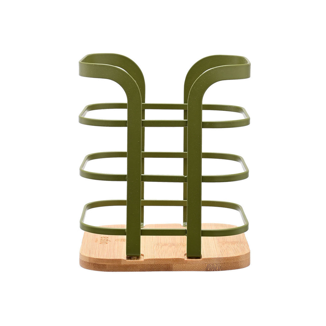 Θήκη Για Κουτάλες Μεταλλική Λαδί Bamboo Essentials Estia