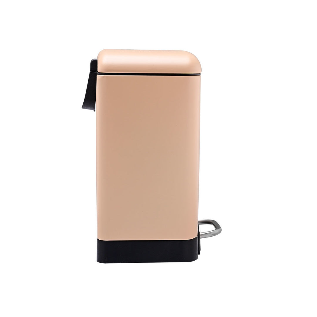 Καλάθι Μπάνιου Ορθογώνιο Ματ Μπεζ Μεταλλικό 6lt Estia