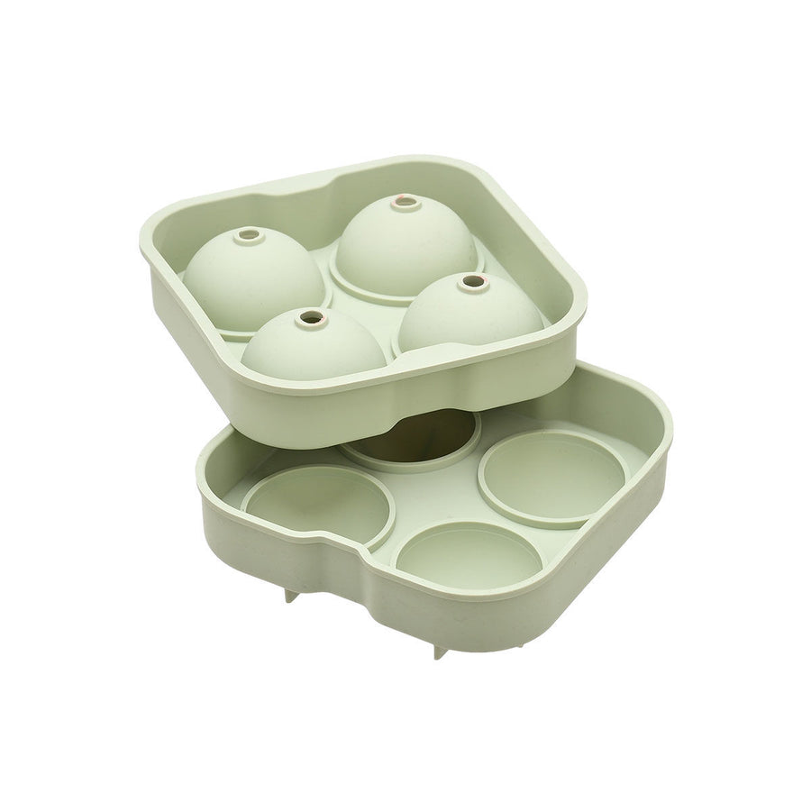 Παγοθήκη Σιλικόνης Μέντα 4 Θέσεων Με Σφαιρικό Σχήμα Estia