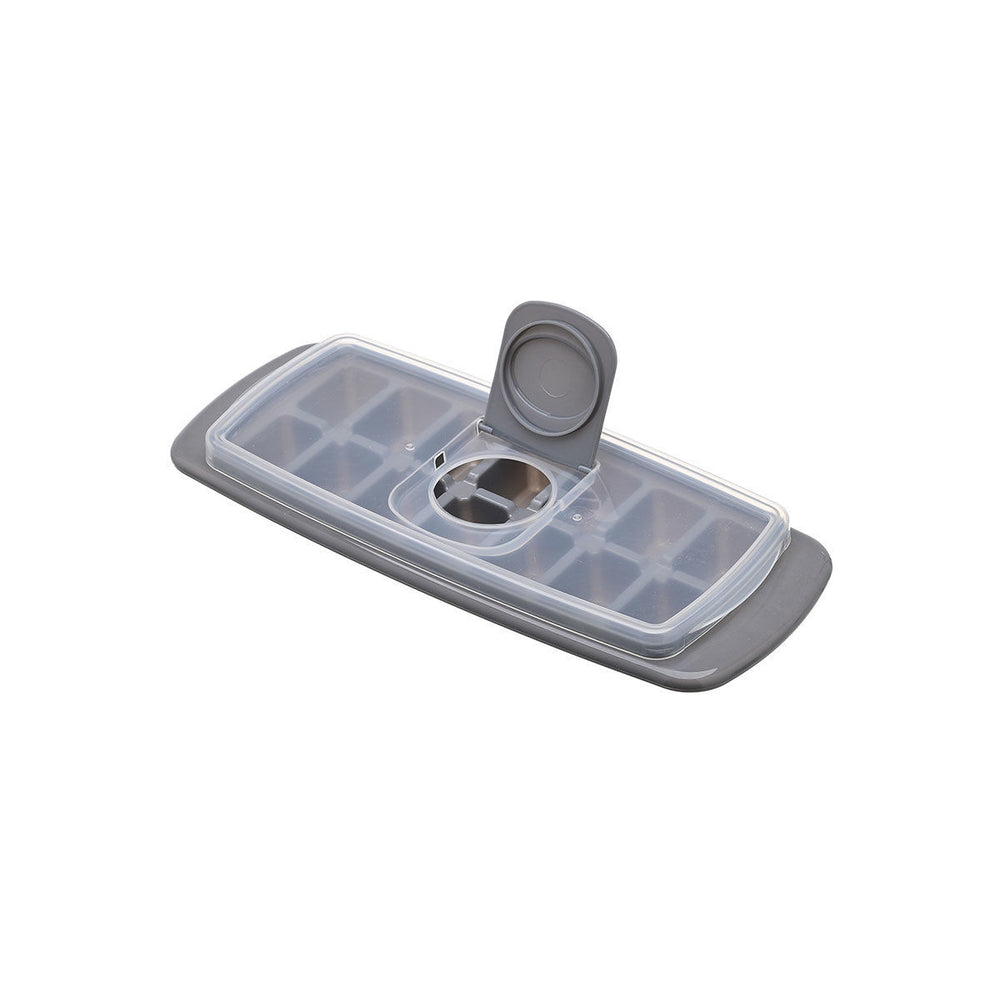 Παγοθήκη Πλαστική 14 Θέσεων Με Καπάκι Γκρι Estia