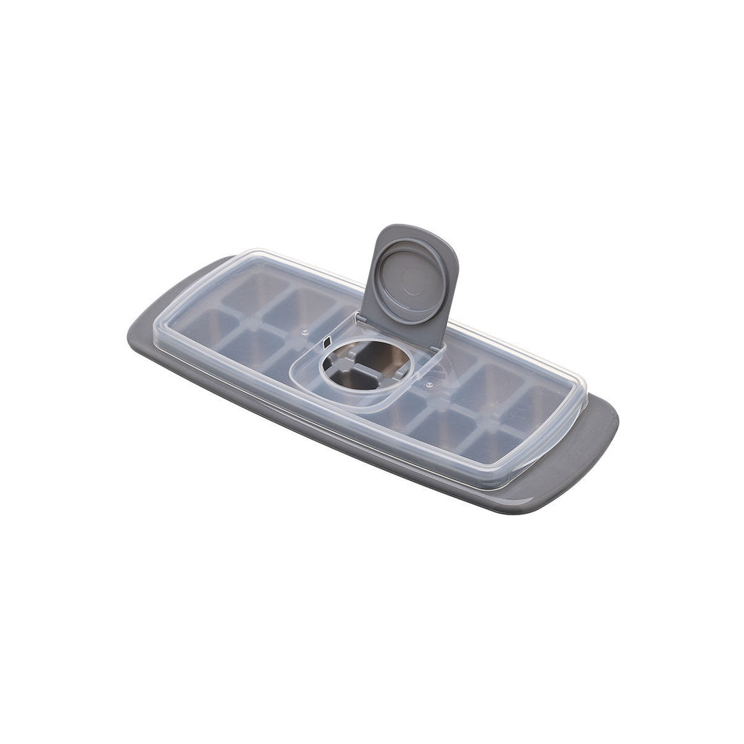 Παγοθήκη Πλαστική 14 Θέσεων Με Καπάκι Γκρι Estia