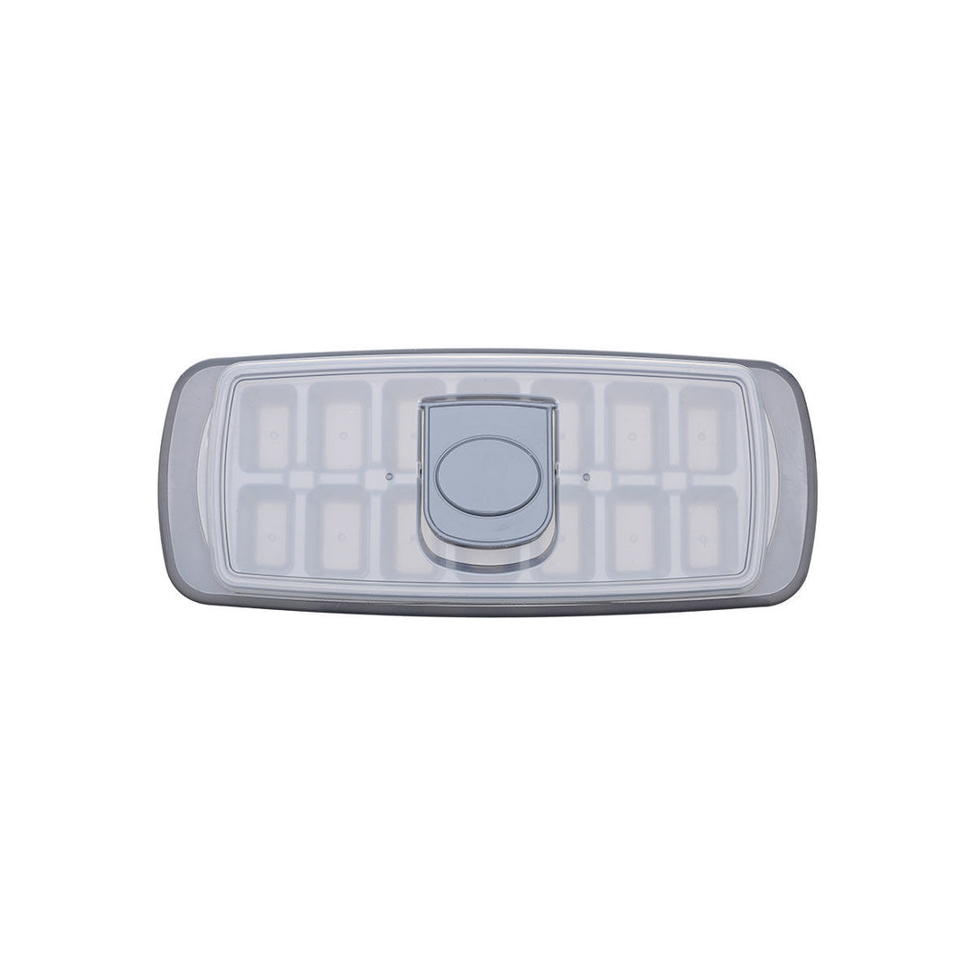 Παγοθήκη Πλαστική 14 Θέσεων Με Καπάκι Γκρι Estia