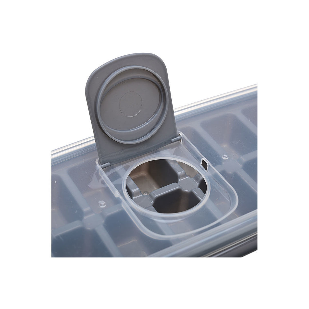 Παγοθήκη Πλαστική 14 Θέσεων Με Καπάκι Γκρι Estia