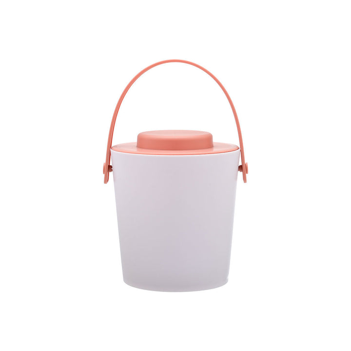 Δοχείου Πάγου Πλαστικό Διπλού Τοιχώματος Με Λαβίδα Πορτοκαλί Estia