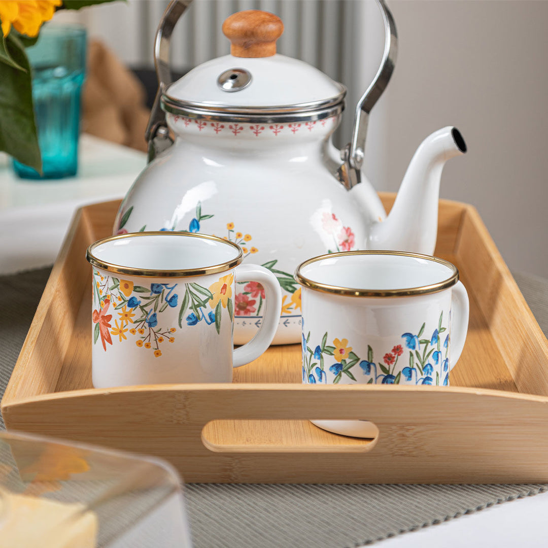 Δίσκος Σερβιρίσματος Bamboo Με Λαβές Μεταφοράς Estia 44X29.5X5.5cm