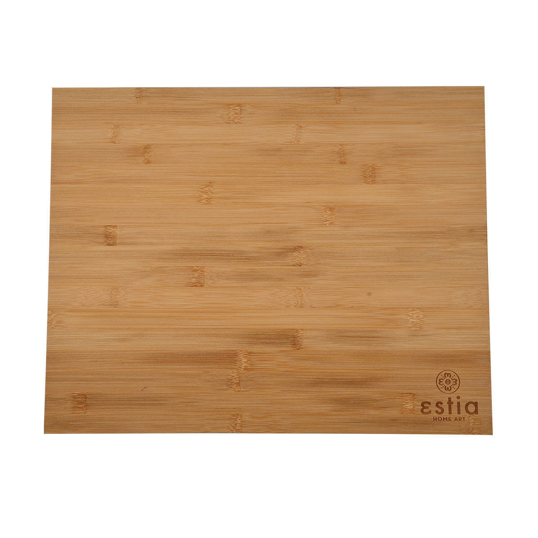 Ξύλο Κοπής Γωνιακή Bamboo Essentials Estia 48x38cm
